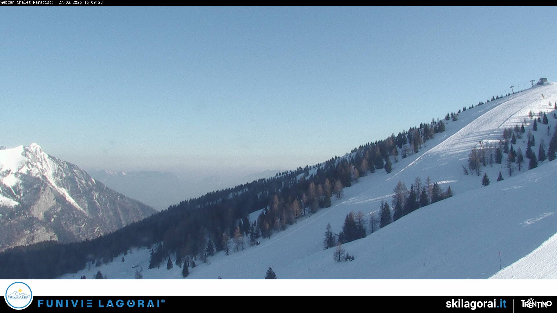 immagine della webcam nei dintorni di Palù del Fersina: webcam Castello Tesino