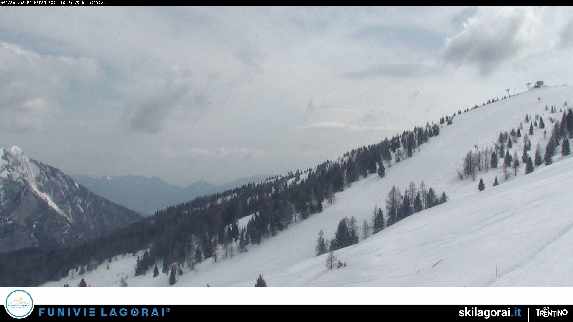 immagine della webcam nei dintorni di Passo Brocon: webcam Castello Tesino