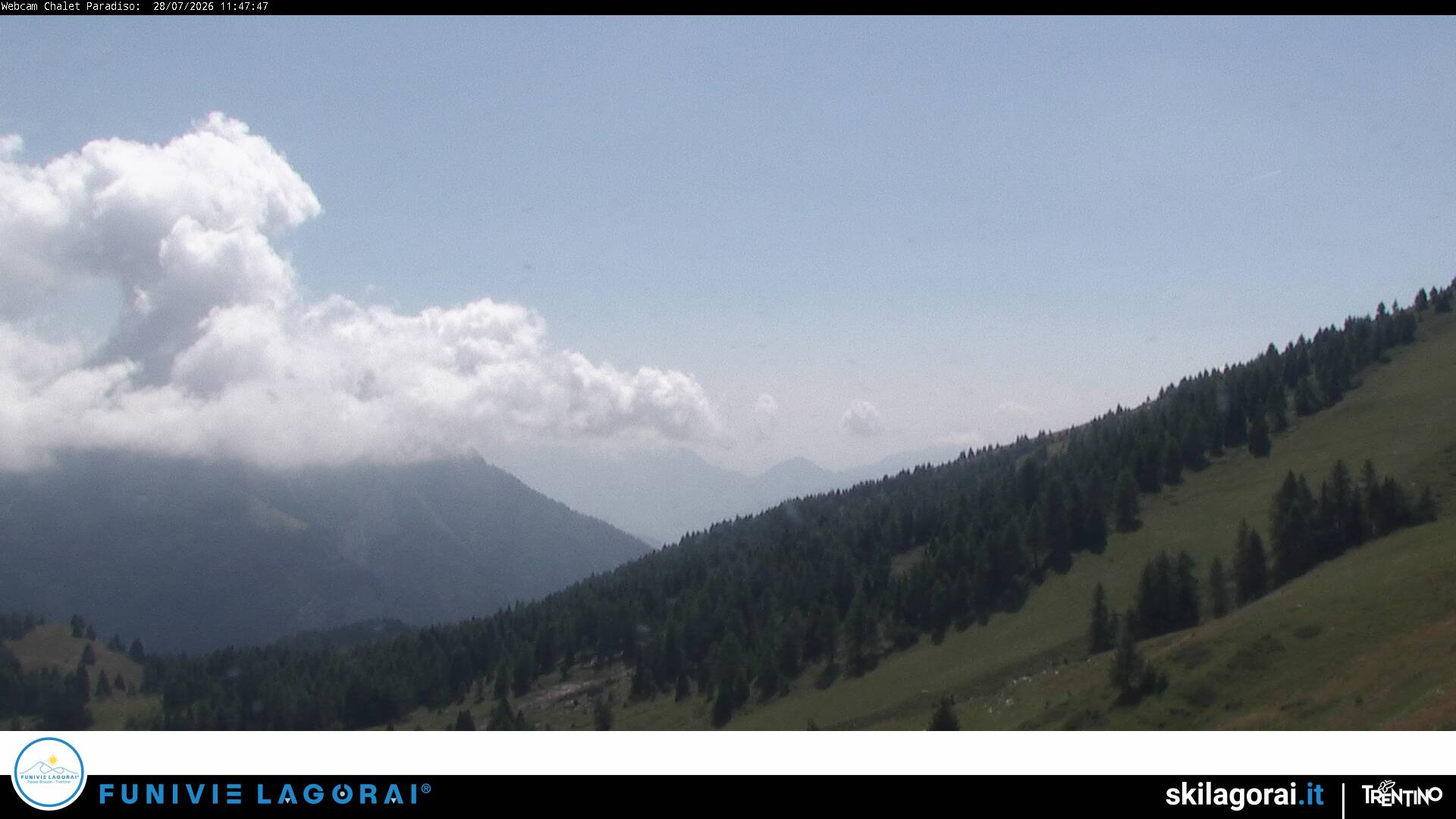 immagine della webcam nei dintorni di Palù del Fersina: webcam Castello Tesino