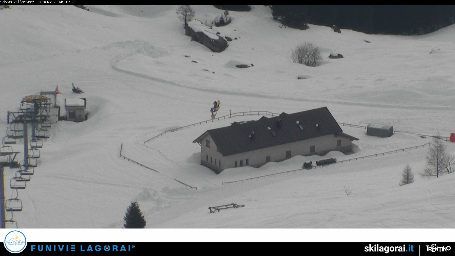 Webcam Lagorai - Passo Passo Brocon pista Valfontane