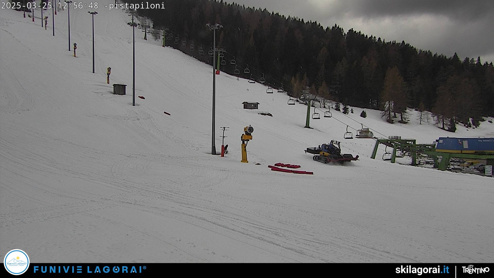 Webcam Lagorai - Passo Passo Brocon Pista Piloni