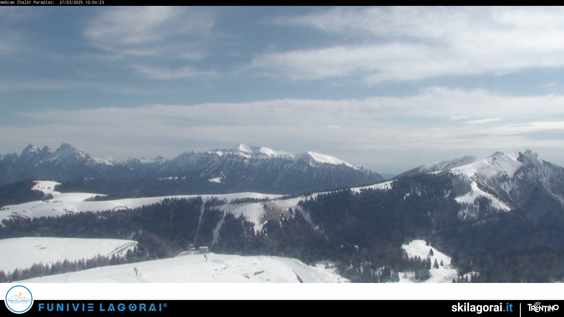 Webcam Lagorai - Passo Passo Brocon Pista Paradiso