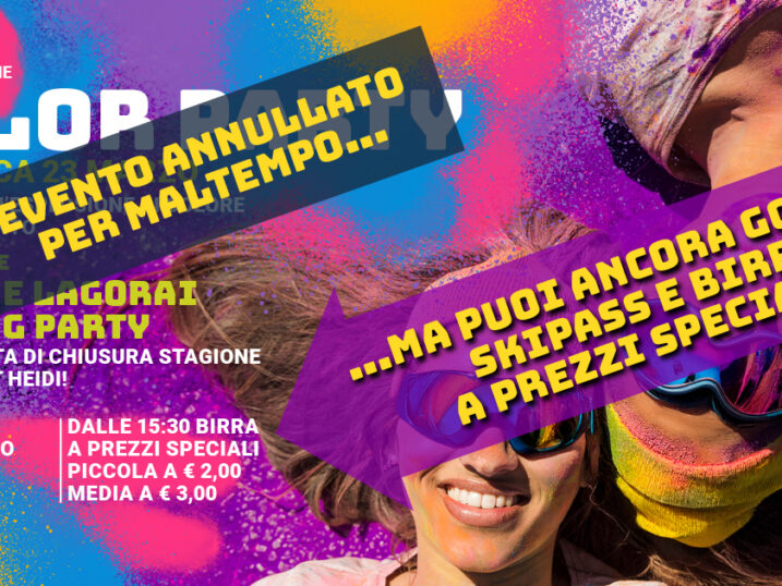 Color Party 2025 annullato