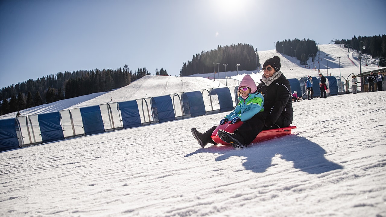 pista slittino Funivie Lagorai a Passo Brocon