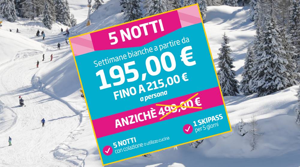 Settimane bianche low cost a Passo Brocon - Ski Lagorai